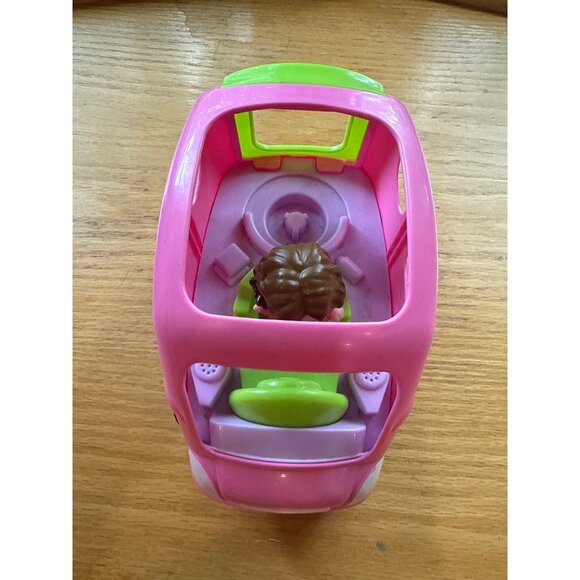 Fisher Price Little People All Around Pink Car Figure 2013 Mattel Plastic Toddle - Picture 8 of 8